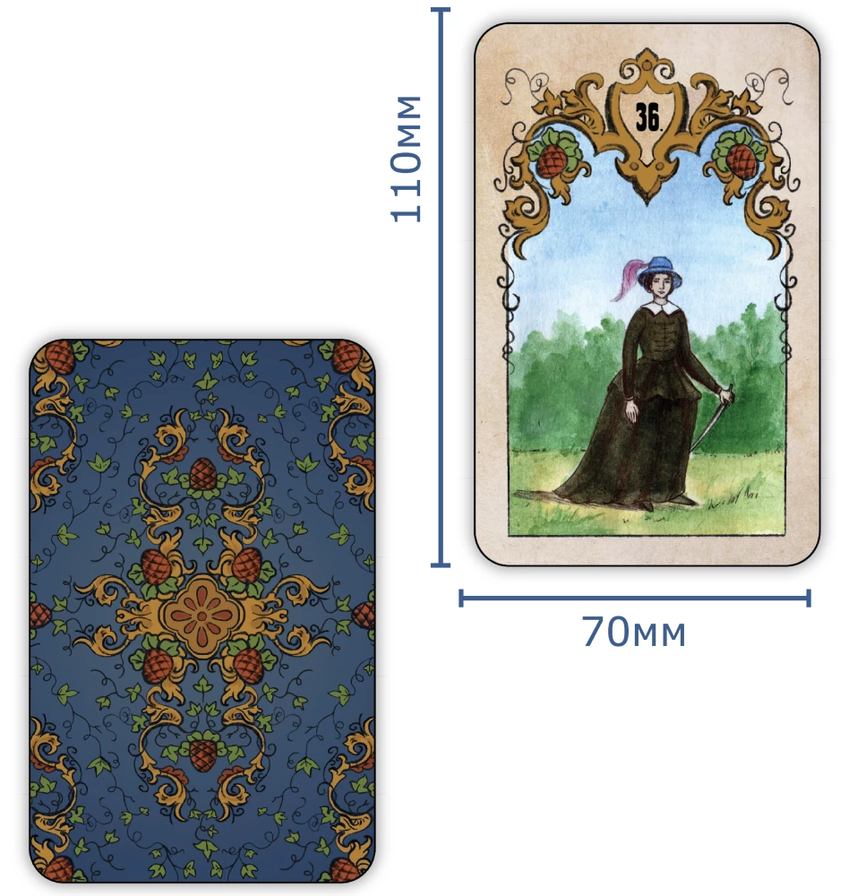 Divination Cards - Swedenborg Oracle (deck of 36 cards with instructions)