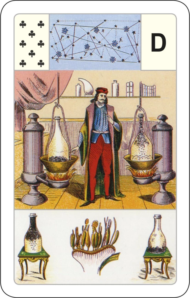 Astro-Mythological Grand Lenormand Deck for Beginners (54 Cards with Instructions)