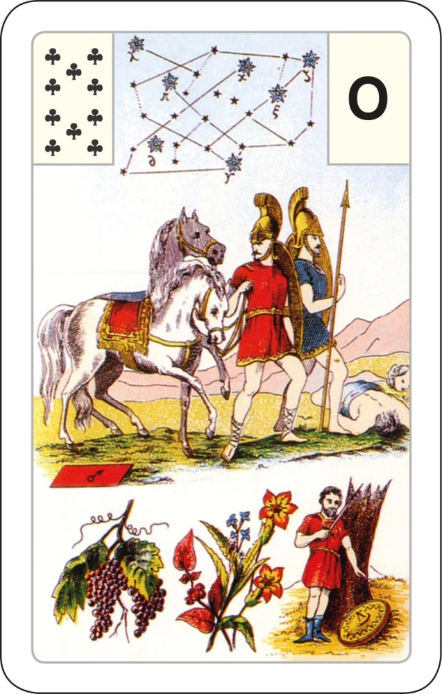 Astro-Mythological Grand Lenormand Deck for Beginners (54 Cards with Instructions)