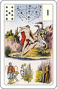 Astro-Mythological Grand Lenormand Deck for Beginners (54 Cards with Instructions)