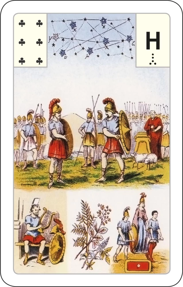 Astro-Mythological Grand Lenormand Deck for Beginners (54 Cards with Instructions)