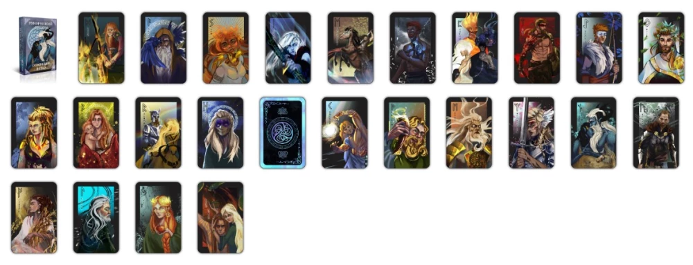Runic Oracle - Northern Wind (24 Divination Cards with Instructions)