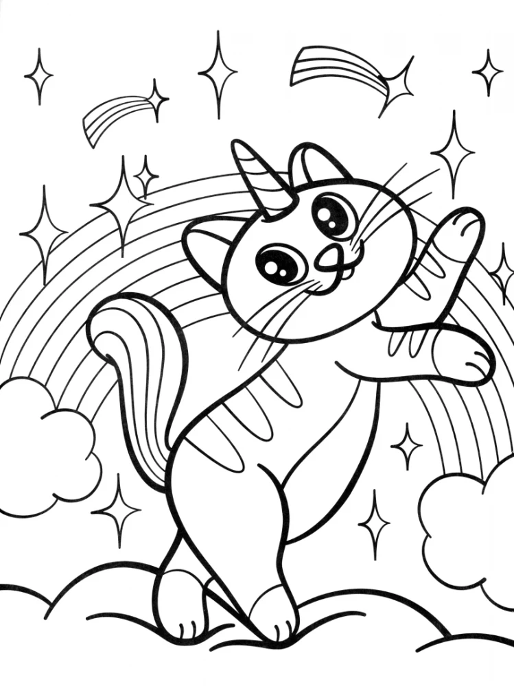 Magical Animals. Coloring Book