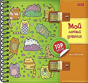 Мой личный дневник Котики с наклейками