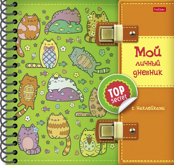 Мой личный дневник Котики с наклейками