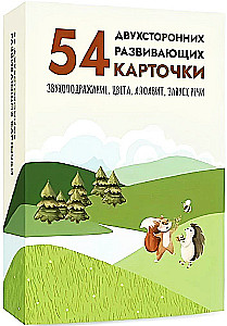 Dwustronne karty edukacyjne (54 karty)