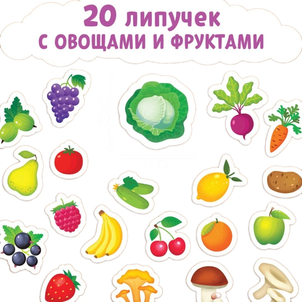 Книжка с липучками - Что где растёт?