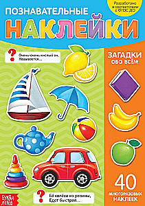 Book with Reusable Stickers - Riddles about Everything