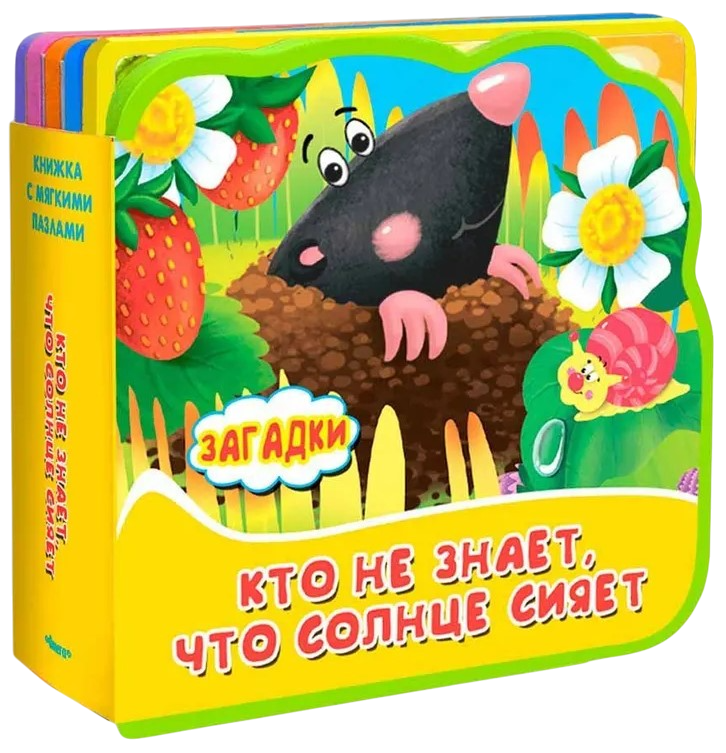 Книжка с мягкими пазлами. Загадки. Кто не знает, что солнце сияет