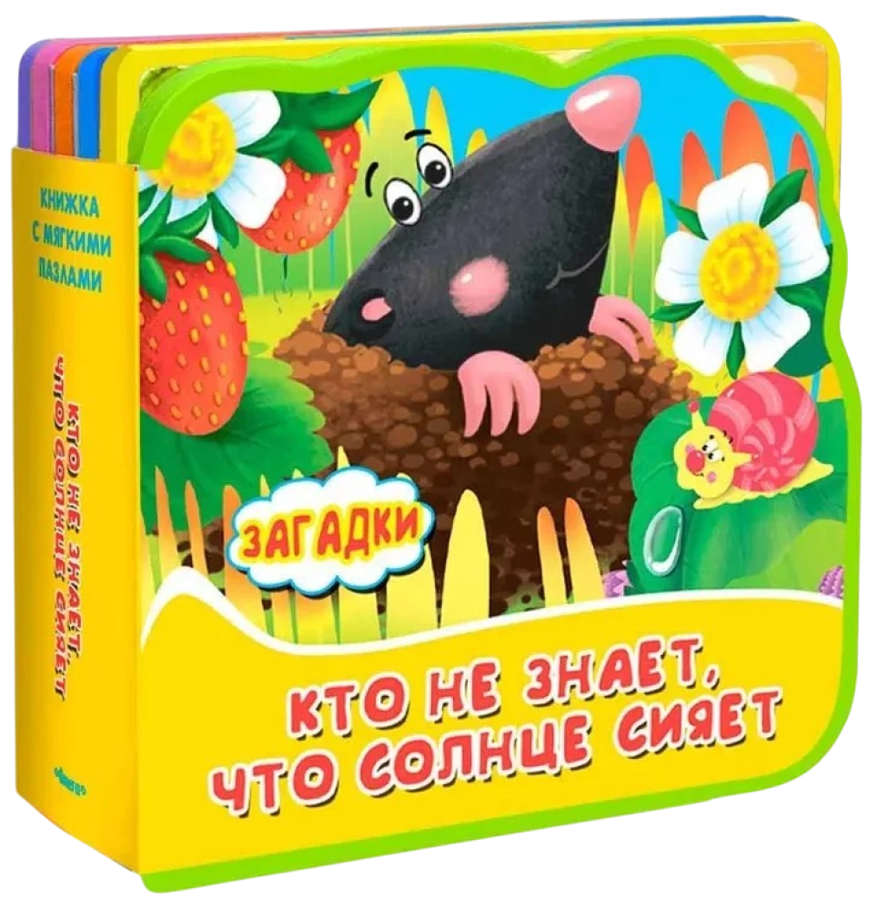 Książka z miękkimi puzzlami. Zagadki. Kto nie wie, że słońce świeci