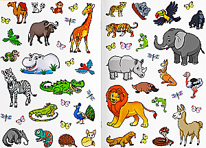 Reusable Stickers - Animals of Hot Countries