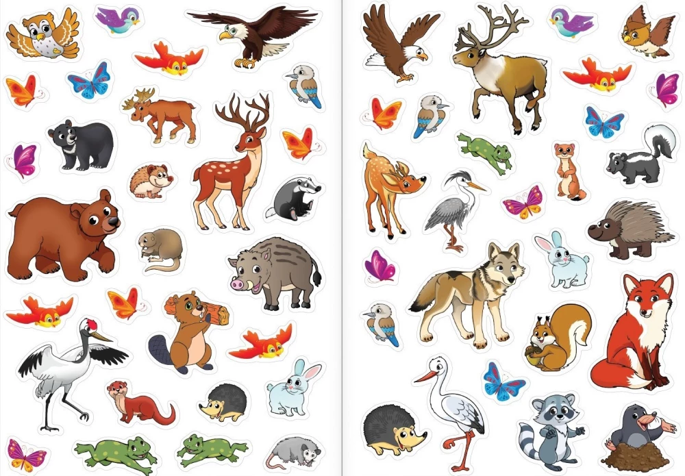 Reusable Stickers - Forest Animals