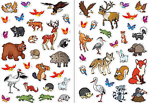 Reusable Stickers - Forest Animals