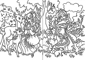 Coloring Book - Forest Sorceress
