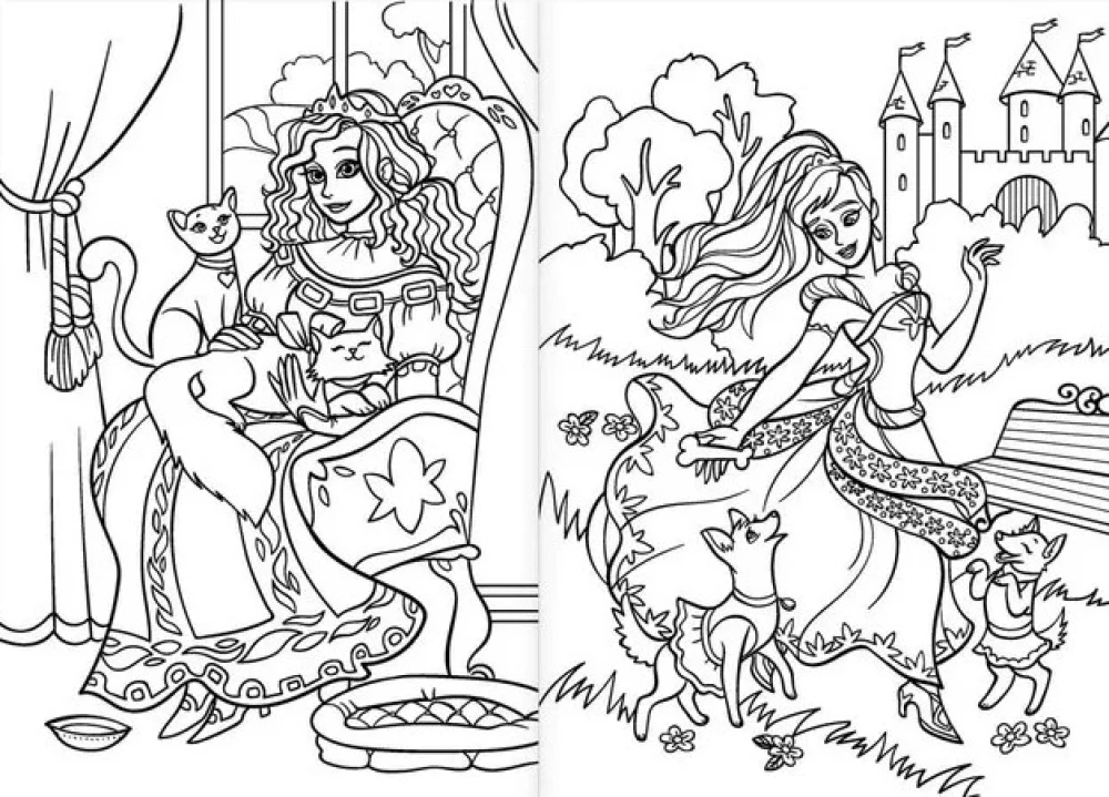 Coloring Book - Forest Sorceress