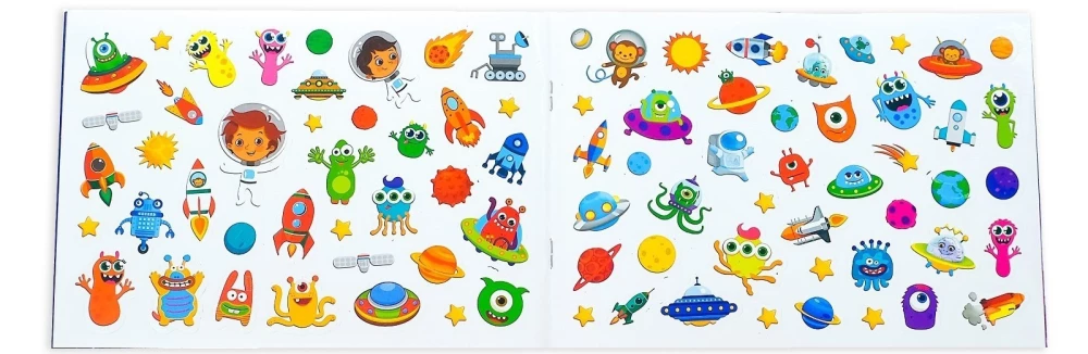 Children's Stickers - 100 Stickers. Space