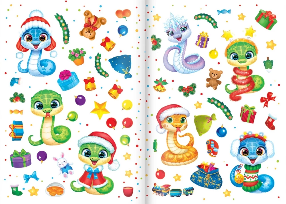 Book with Reusable Stickers - My Fun Stickers. New Year's Hustle