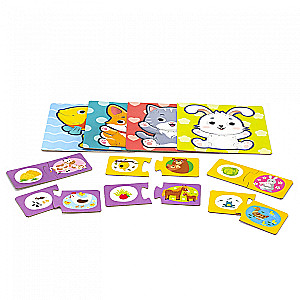 Educational game - Puzzle-sorter (4in1). Domestic animals
