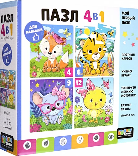 4-in-1 Puzzle Set. Outdoors