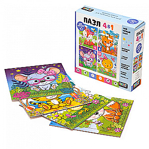 4-in-1 Puzzle Set. Outdoors