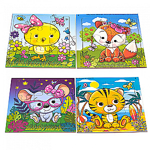 4-in-1 Puzzle Set. Outdoors
