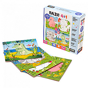 4-in-1 Puzzle Set. With beloved mom
