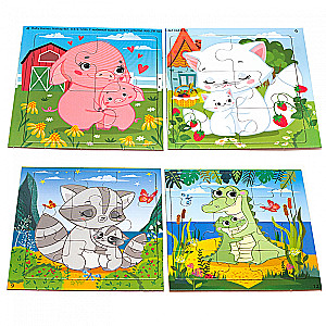 4-in-1 Puzzle Set. With beloved mom