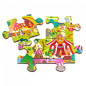 Puzzle - Wimmelbuch. Park rozrywki (24 elementy)