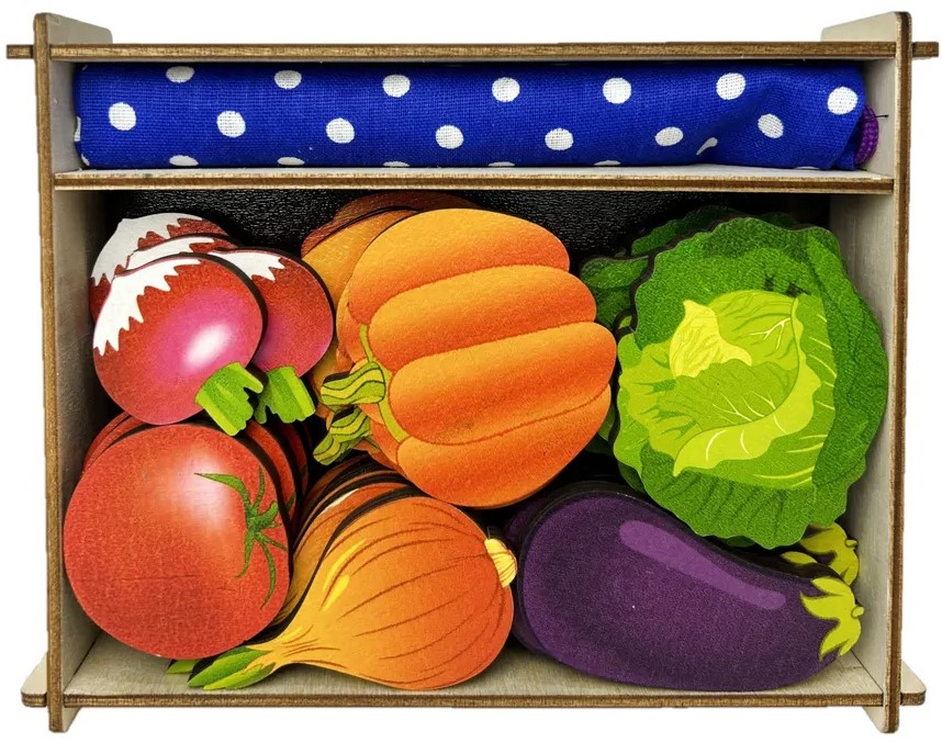 Materiał liczący w woreczku - Warzywa