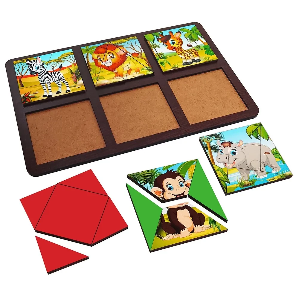 Development Board - Build a Square. Animals of Africa