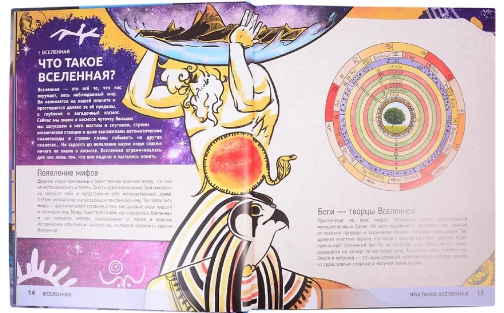 Space. From a speck of dust to a galaxy. Encyclopedia in augmented reality, A4, hardcover