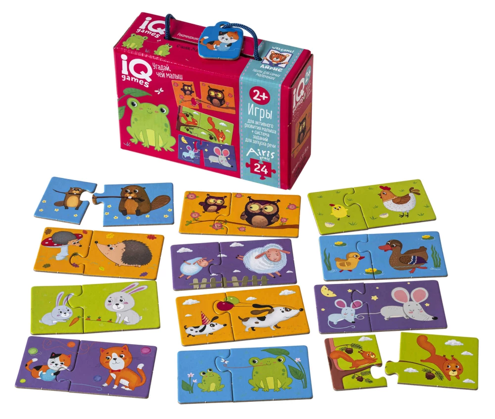 IQ games for the youngest. Pairs. Guess whose baby 2+. Speech launch