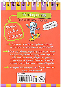 Smart Notebook. 75 Mazes for the Most Observant. 5+