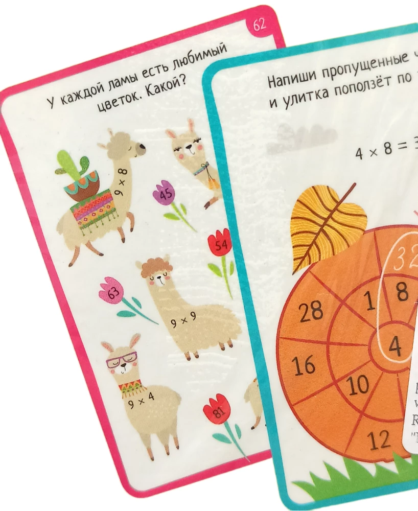 IQ Wielokrotnego użytku karty z markerem. 7+ Tablica mnożenia