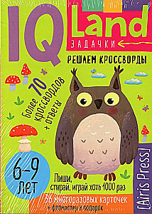 IQ Wielokrotne karty z markerem. 6+ Rozwiązujemy krzyżówki