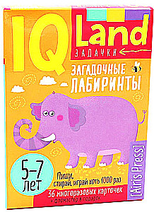IQ Wiederverwendbare Karten mit Marker. 5+ Mysteriöse Labyrinthe