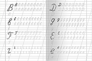 For kindergarten. Workbook with copywriting. Capital letters