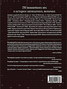 Great Mathematics. From Pythagoras to 57-Dimensional Objects. 250 Key Milestones in the History of Mathematics