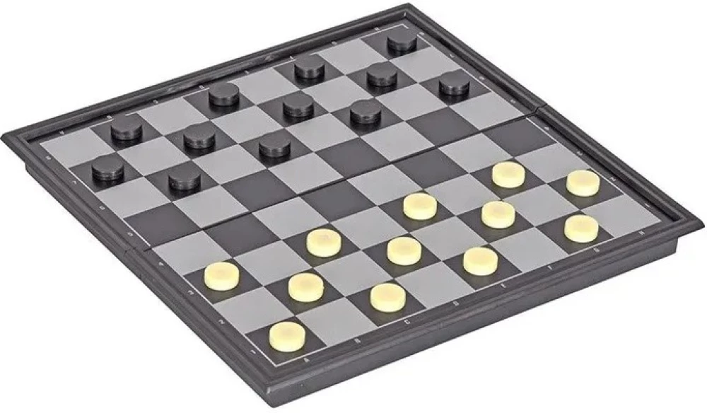Chess, checkers, backgammon, and cards. 4 in 1 magnetic game set