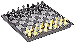 Chess, checkers, backgammon, and cards. 4 in 1 magnetic game set