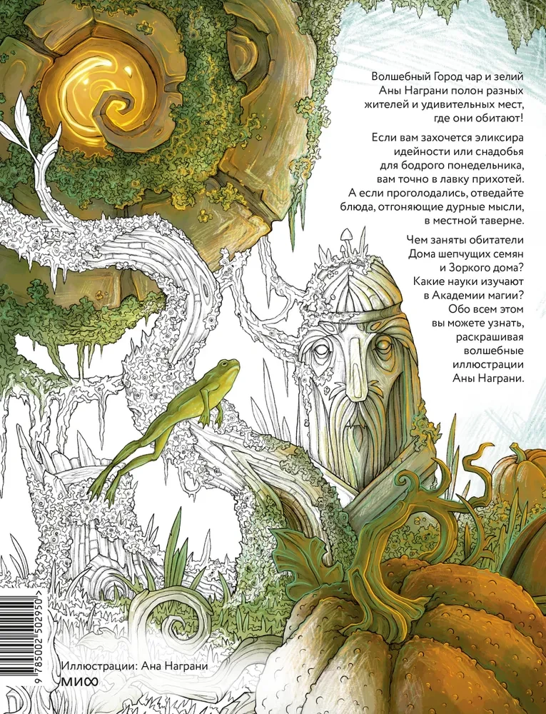 City of Charms and Potions. Coloring Book with Illustrations by Ana Nagran