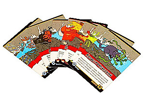 Board game - Epic battles of battle mages. Battle on Skullflame Mountain