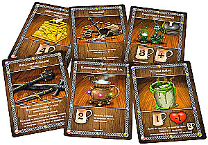 Brettspiel - Taverne. Roter Drache. Trolltrank und Werwolfzauber