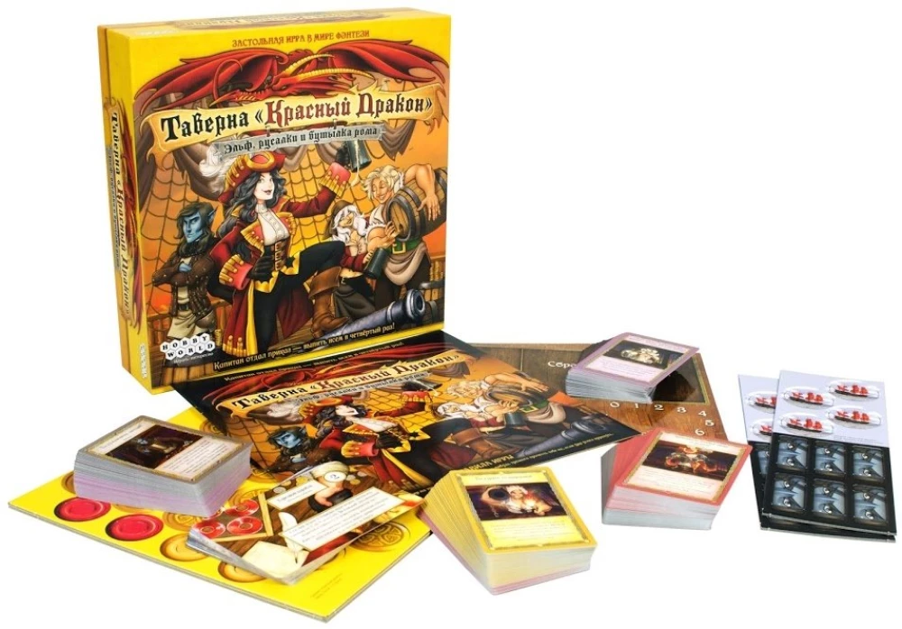 Board game - Tavern Red Dragon: Elf, mermaids and a bottle of rum
