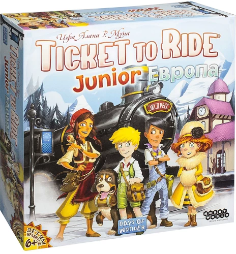 Board Game - Ticket to Ride: Junior. Europe