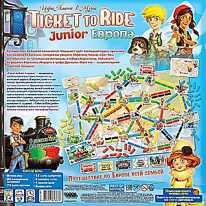 Board Game - Ticket to Ride: Junior. Europe