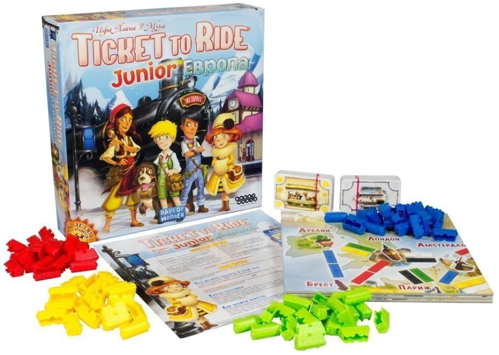 Board Game - Ticket to Ride: Junior. Europe