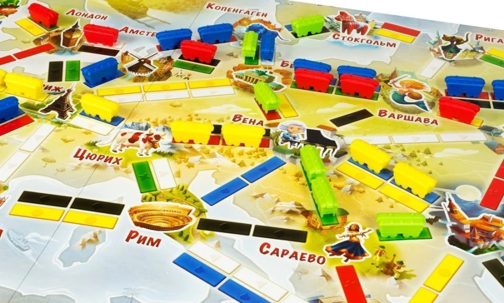 Board Game - Ticket to Ride: Junior. Europe