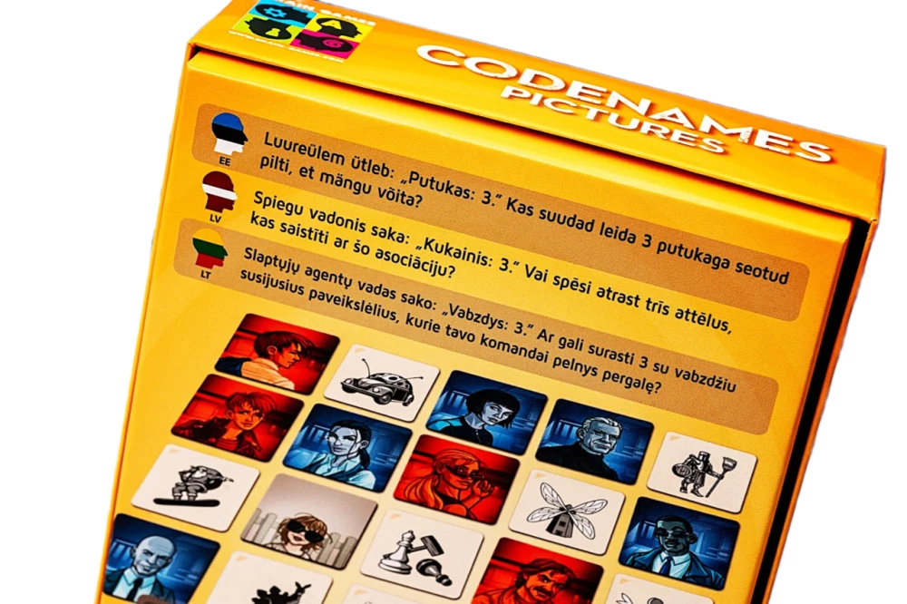Board game - Codenames. Pictures (LV)