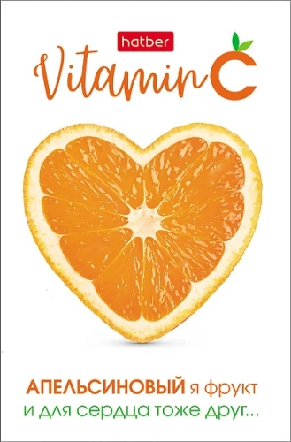 Checkered Notepad, 48 sheets - Vitamin C, assorted